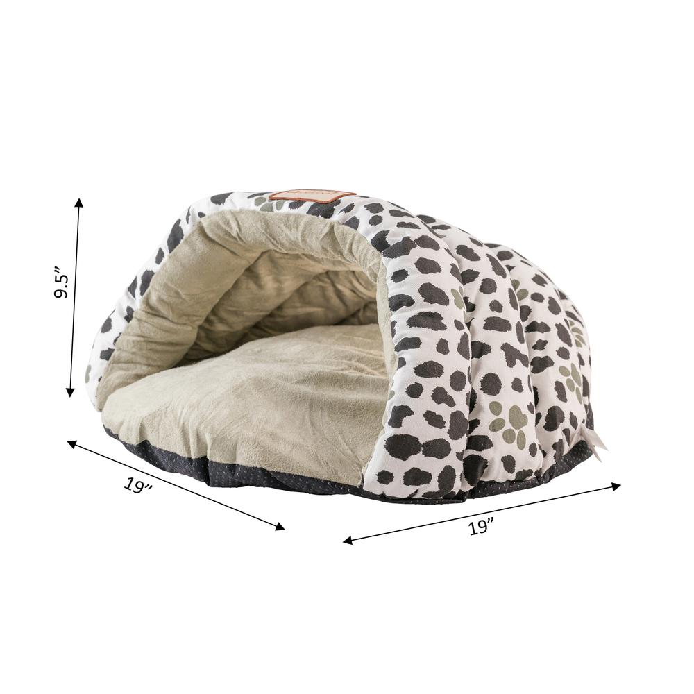 Armarkat Cat Bed Model C19HZY/HL              Sage Green Paw Print Pattern. Picture 8