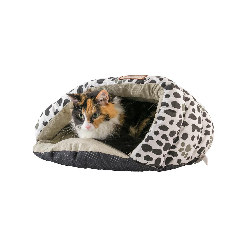 Armarkat Cat Bed Model C19HZY/HL              Sage Green Paw Print Pattern. Picture 12
