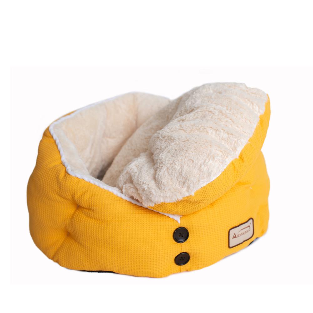 Cat Bed Gold Waffle And White. Picture 11