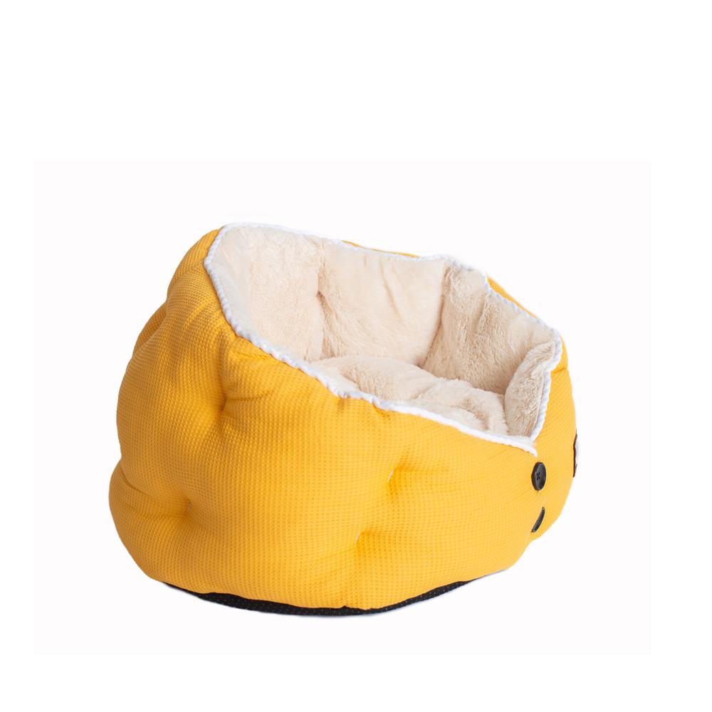 Cat Bed Gold Waffle And White. Picture 12