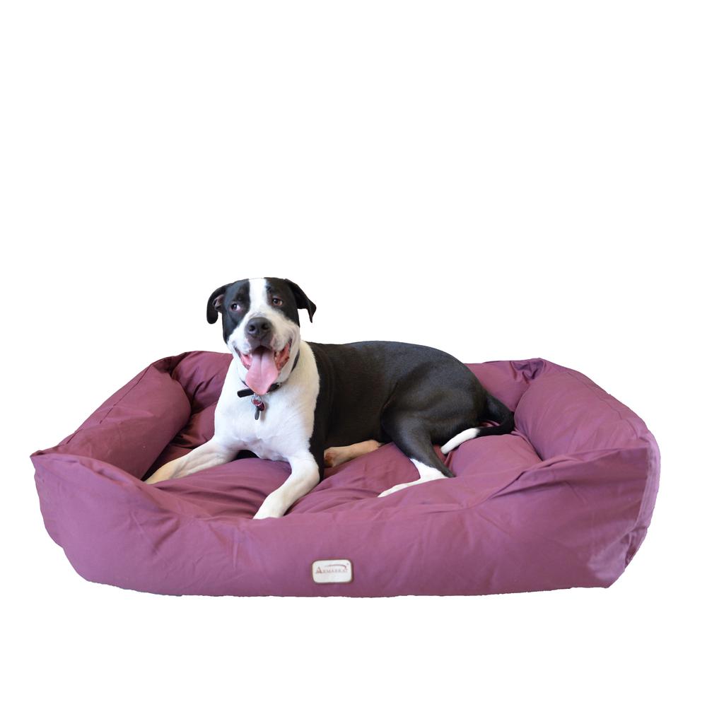 Armarkat Model D01FJH-X Extra Large Burgundy Bolstered Pet Bed. Picture 1