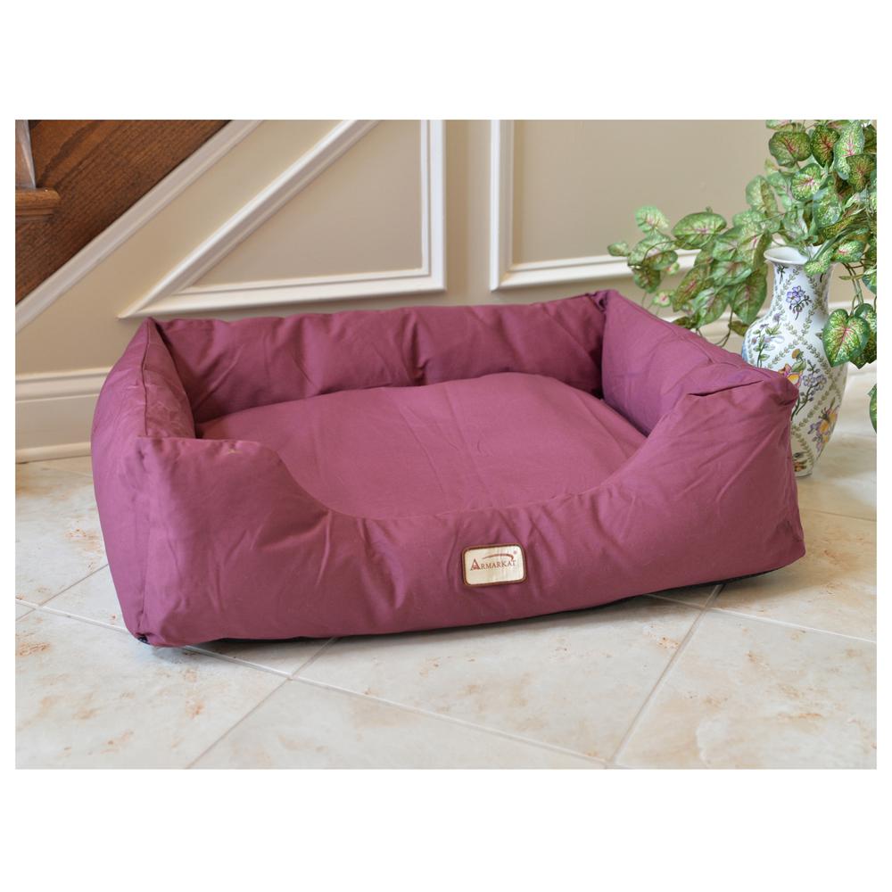 Armarkat Model D01FJH-X Extra Large Burgundy Bolstered Pet Bed. Picture 5