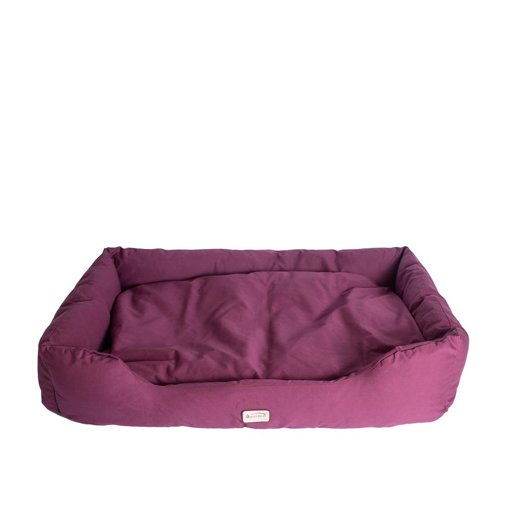 Armarkat Model D01FJH-X Extra Large Burgundy Bolstered Pet Bed. Picture 10