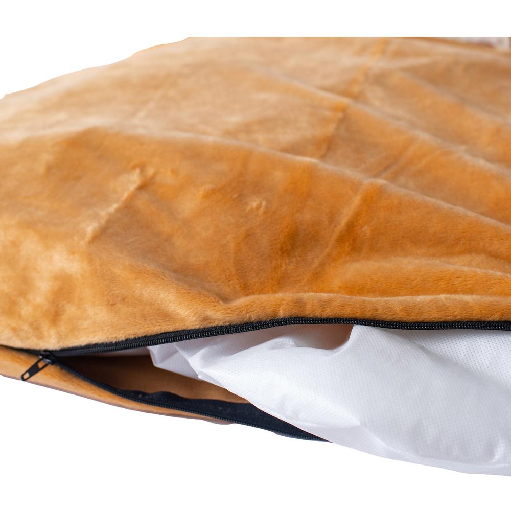 Armarkat Model D02CZS-S Small Earth Brown Bolstered Pet Bed and Mat. Picture 6