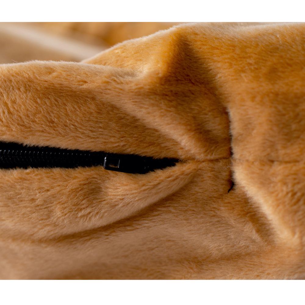 Armarkat Model D02CZS-S Small Earth Brown Bolstered Pet Bed and Mat. Picture 7