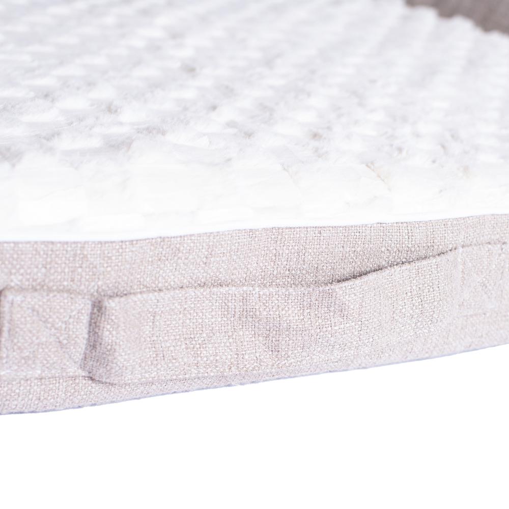 New Armarkat Model D07B Ivory & Beige Medium Bolstered Pet Bed with Memory Foam. Picture 11
