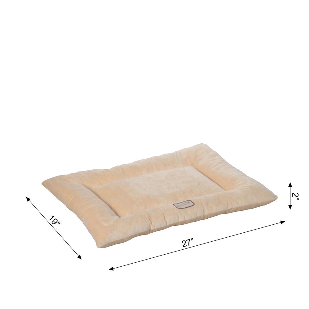 Medium Pet Bed Mat With Poly Fill Cushion In Beige. Picture 6