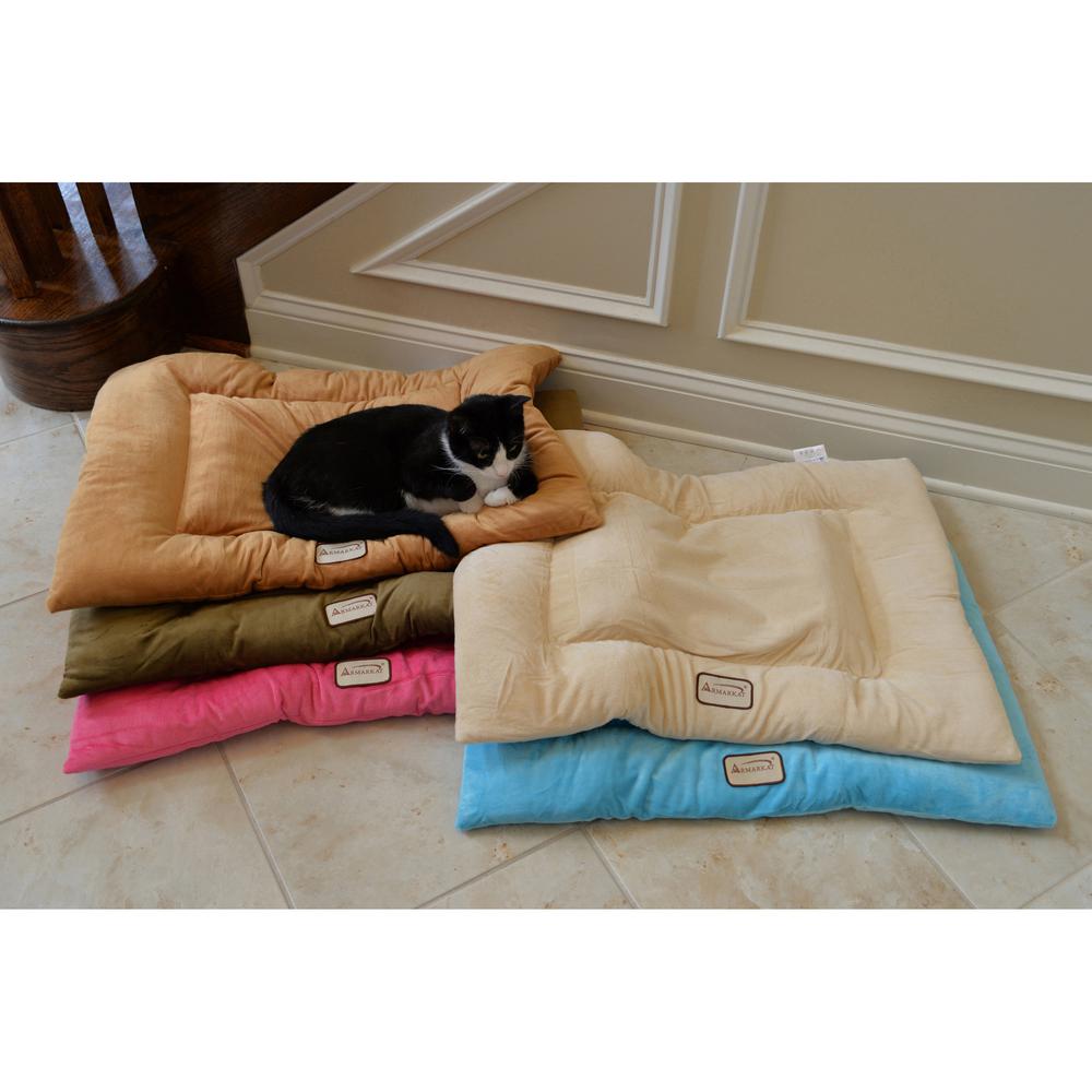 Armarkat Model M01CZS-L Large Pet Bed Mat with Poly Fill Cushion in Earth Brown. Picture 8