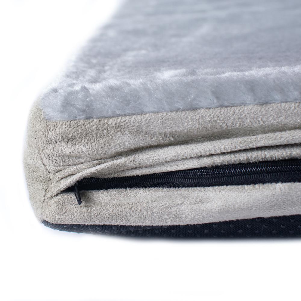 Armarkat Model M06HHL/HS-L Large Memory Foam Orthopedic Pet Bed Mat in Gray & Sage Green. Picture 9
