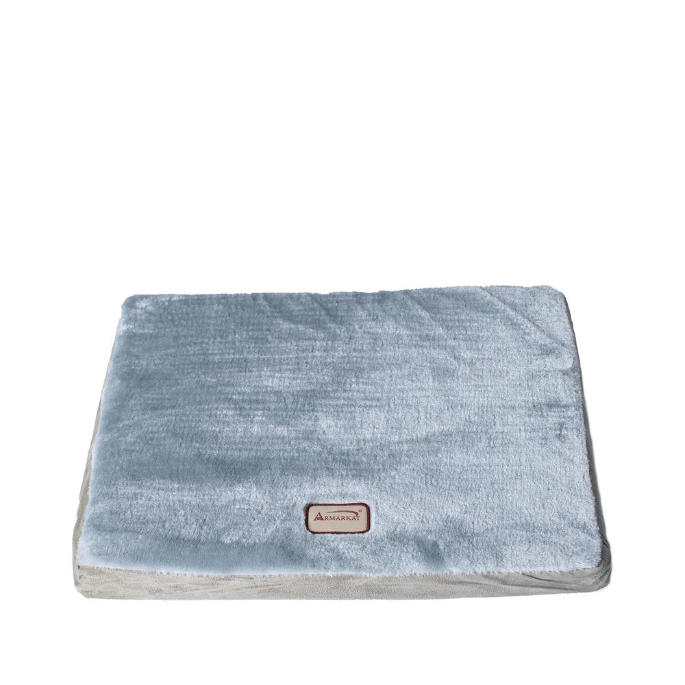 Armarkat Model M06HHL/HS-L Large Memory Foam Orthopedic Pet Bed Mat in Gray & Sage Green. Picture 10