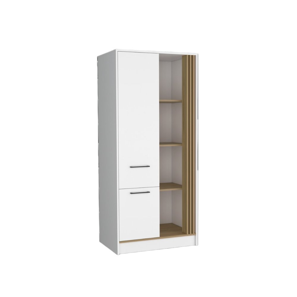 Delia Armoire, Badroom, White / Macadamia. Picture 2