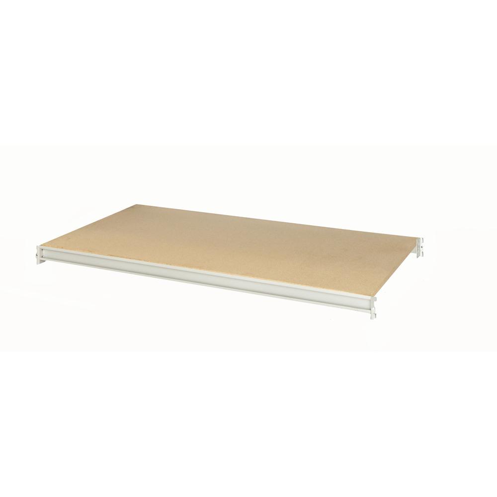 Bulk Rack Additional Level 96"W x 36"D 707 Marine Blue Uprights / 711 Light Gray Beams 1 Level  Includes particle board deck. Picture 1