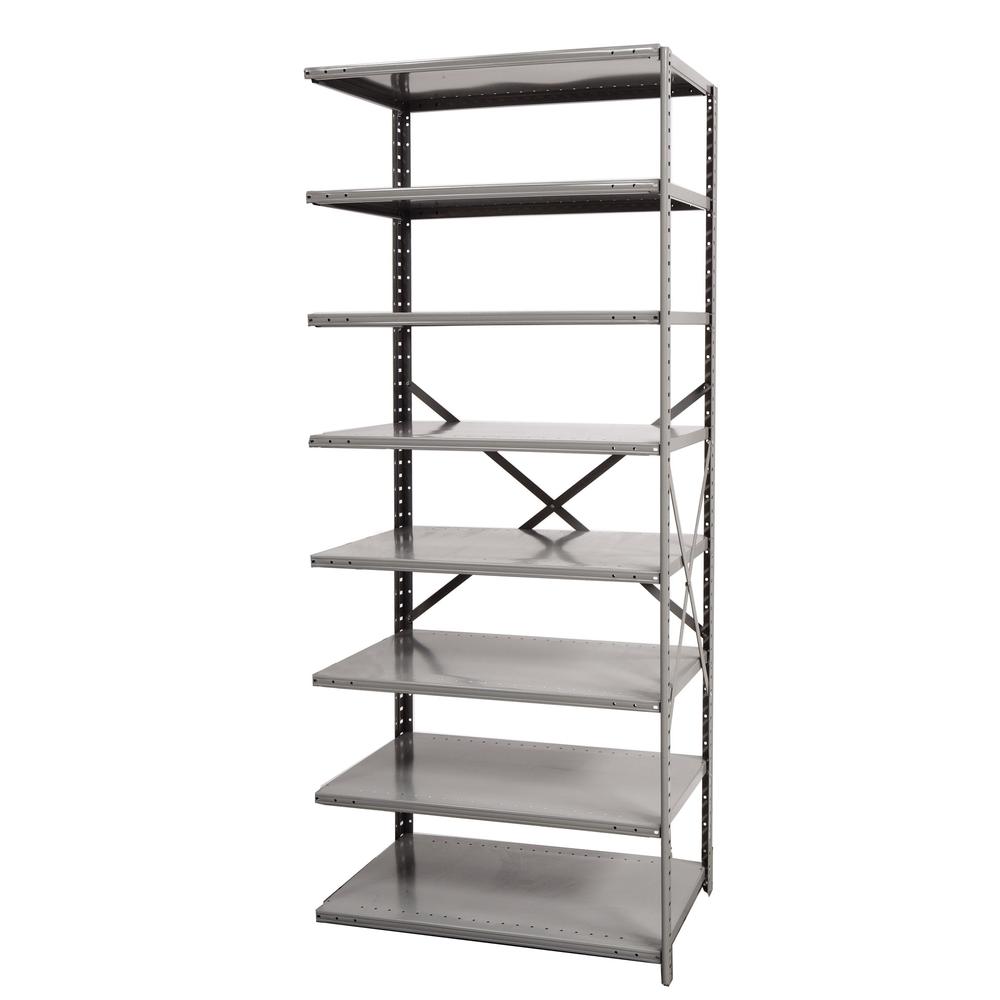 Hallowell Hi-Tech Metal Shelving 725 Dark Gray. Picture 4