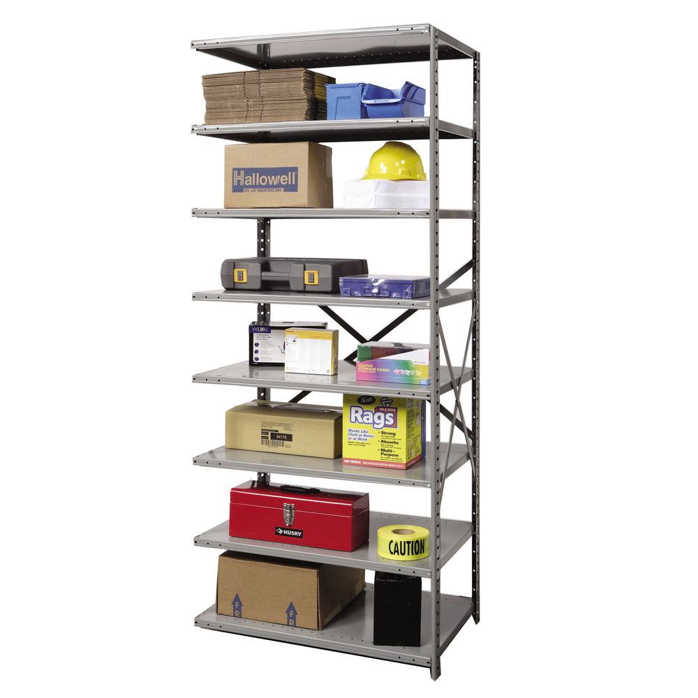 Hallowell Hi-Tech Metal Shelving 725 Dark Gray. Picture 2
