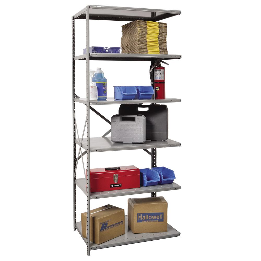 Hallowell Hi-Tech Metal Shelving 725 Dark Gray. Picture 1