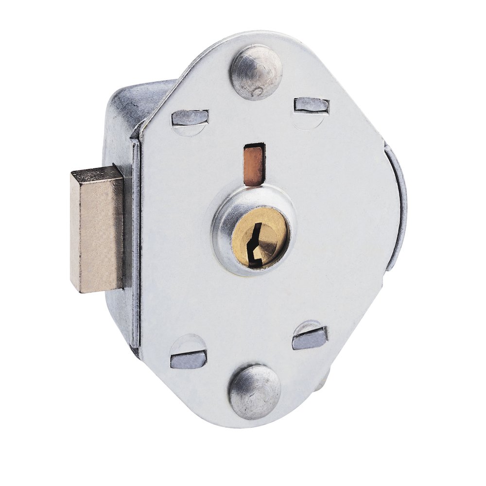 Master Lock Built-in Grovved Key Lock for use on all locker doors except single-point with recessed handles. Picture 1
