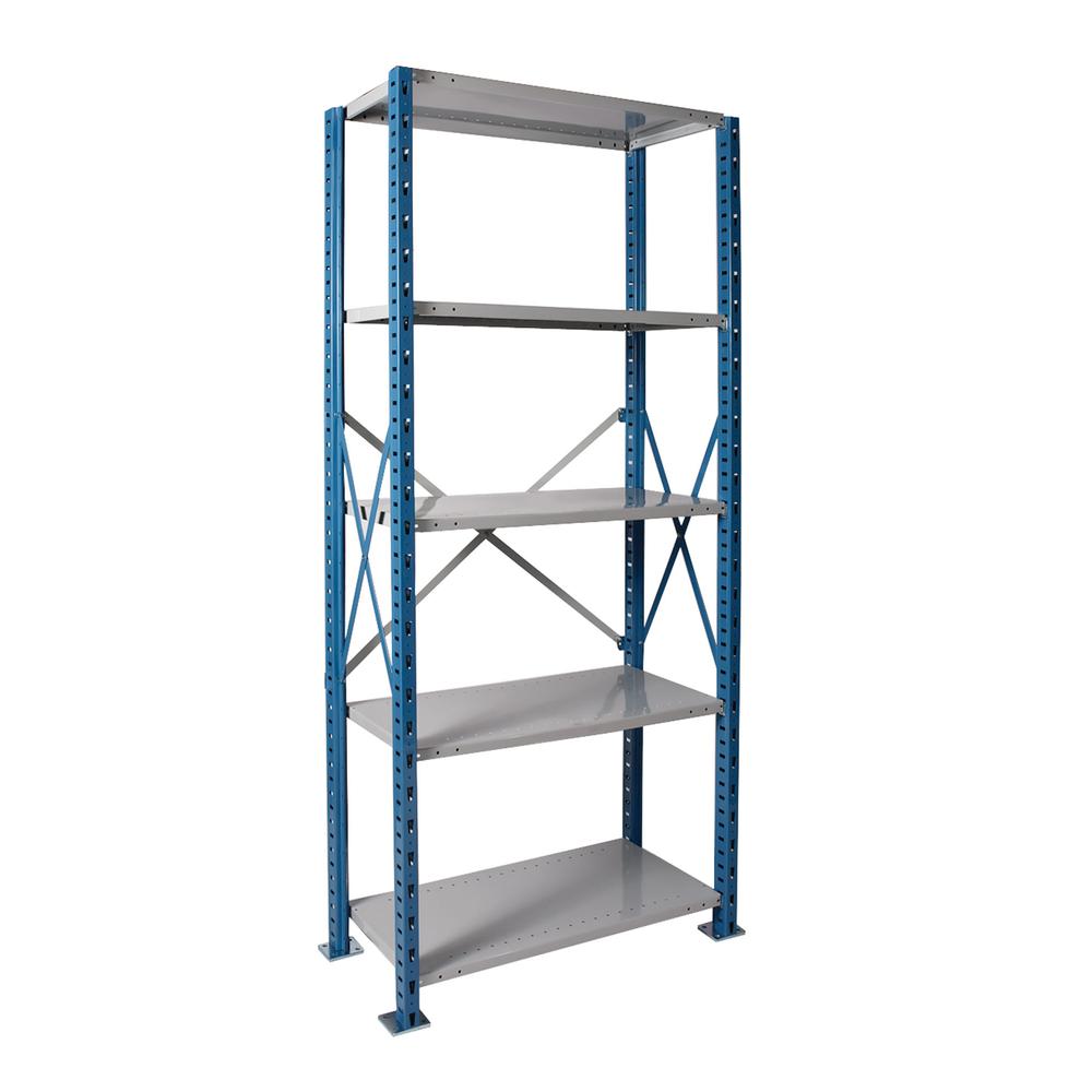 Hallowell H-Post High Capacity Shelving 707 Marine Blue Posts Side Sway Braces. Picture 4
