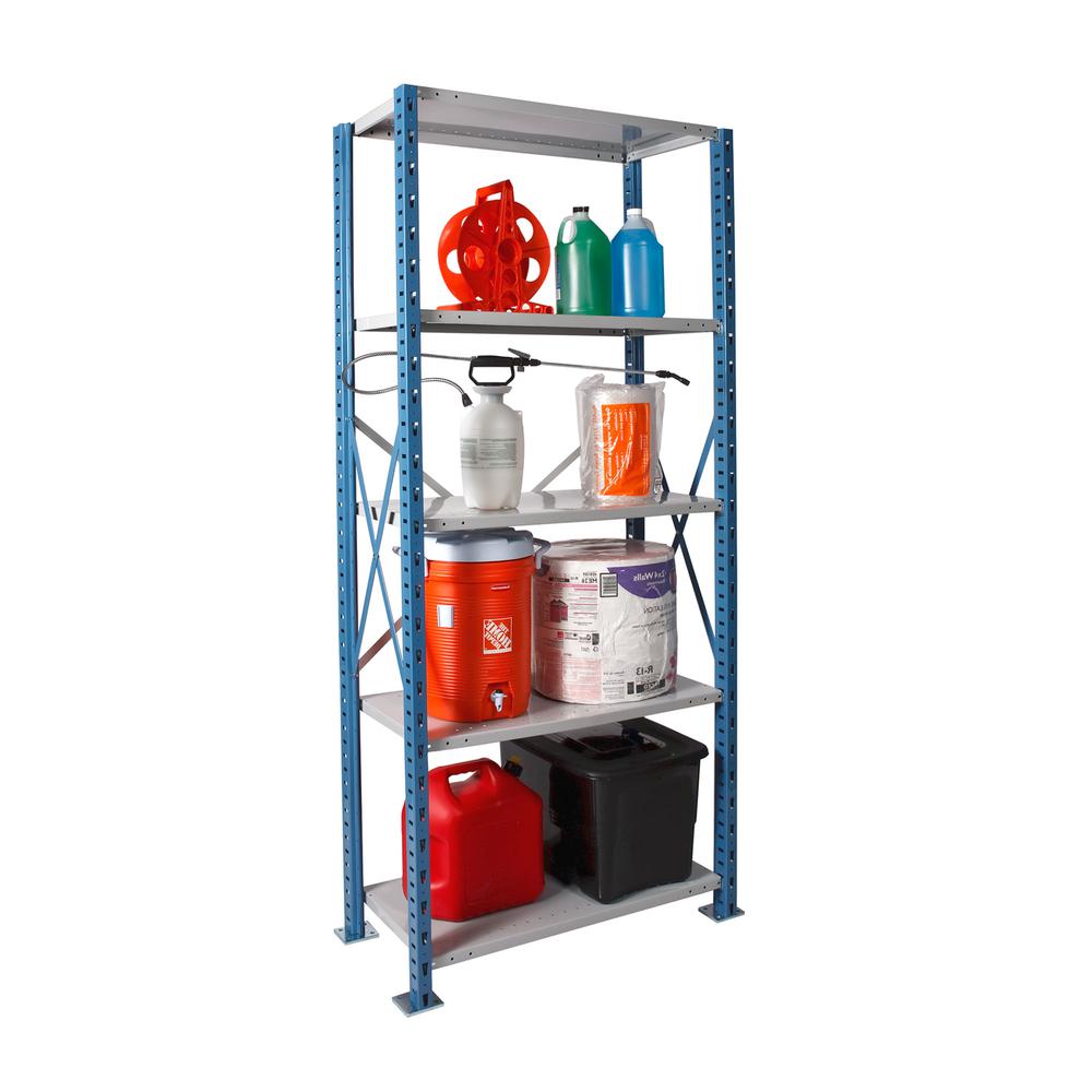 Hallowell H-Post High Capacity Shelving 707 Marine Blue Posts Side Sway Braces. Picture 3