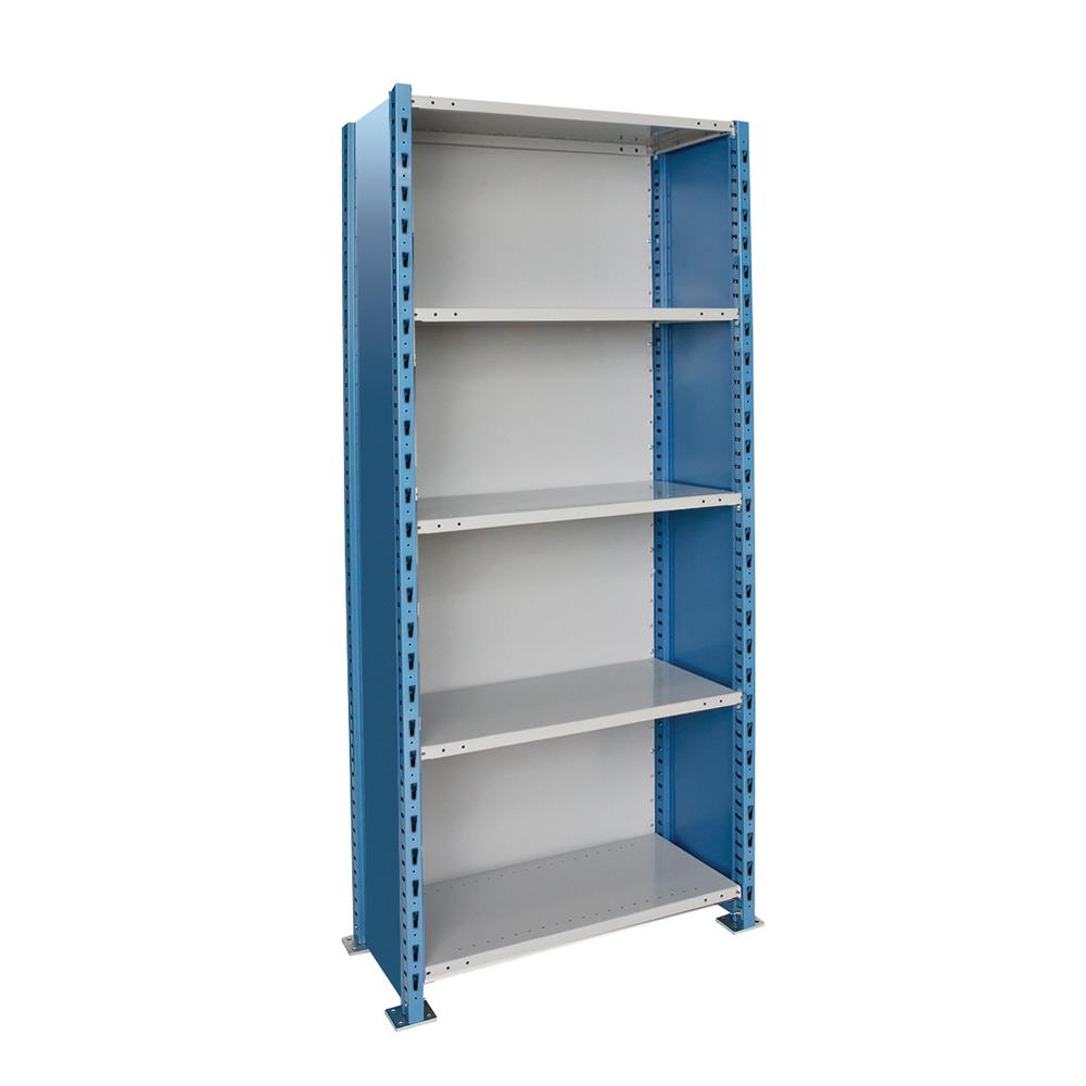 Hallowell H-Post High Capacity Shelving 707 Marine Blue Posts Sides. Picture 4