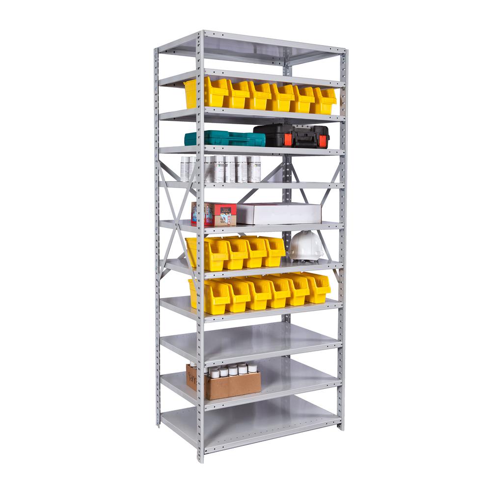 MedSafe Antimicrobial Hi-Tech Shelving 711 Light Gray. Picture 3