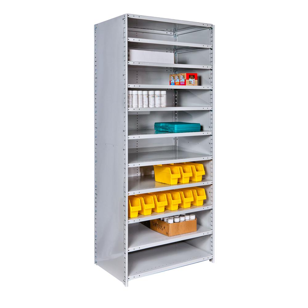 MedSafe Antimicrobial Hi-Tech Shelving 711 Light Gray. Picture 3