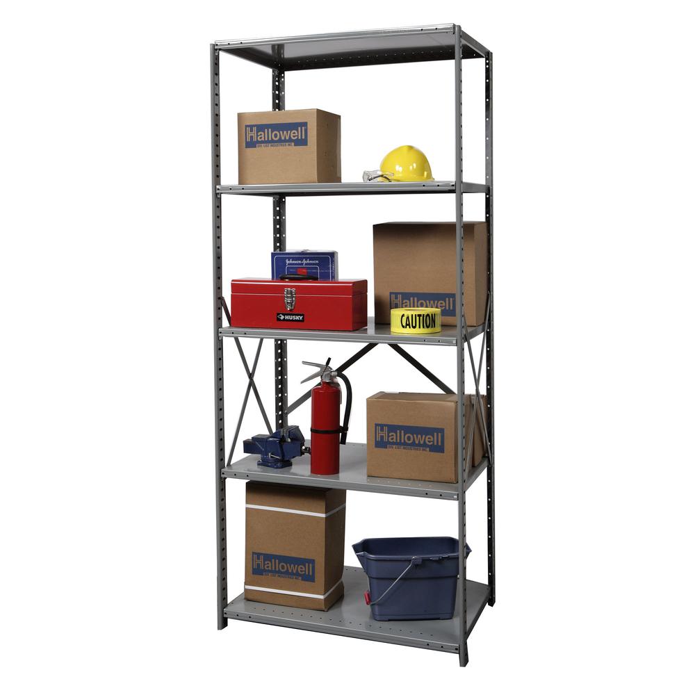 Hallowell Hi-Tech Metal Shelving 725 Dark Gray. Picture 8