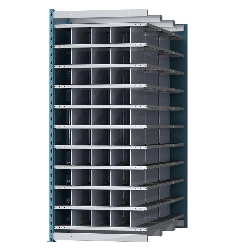 Hallowell Deep Bin Shelving 707 Marine Blue Posts Sides. Picture 1
