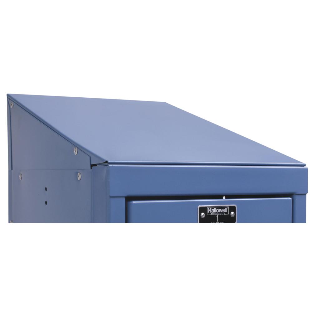 Hallowell Individual Slope Top 12"W x 15"D x 5"H 707 Marine Blue. Picture 1