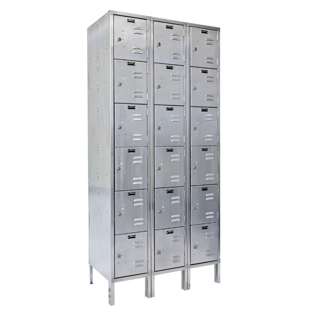 Hallowell 304 Stainless Steel Locker. Picture 1