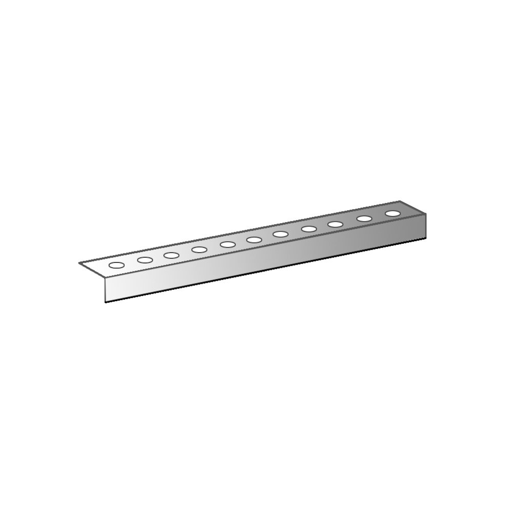 Hallowell BSL Repair Angle 36"W x 1.375"D x 0.875"H 725 Dark Gray. Picture 1
