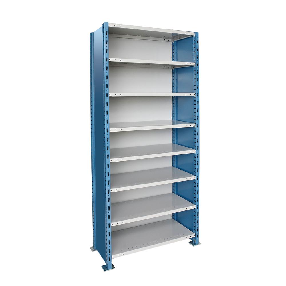Hallowell H-Post High Capacity Shelving 707 Marine Blue Posts Sides. Picture 4
