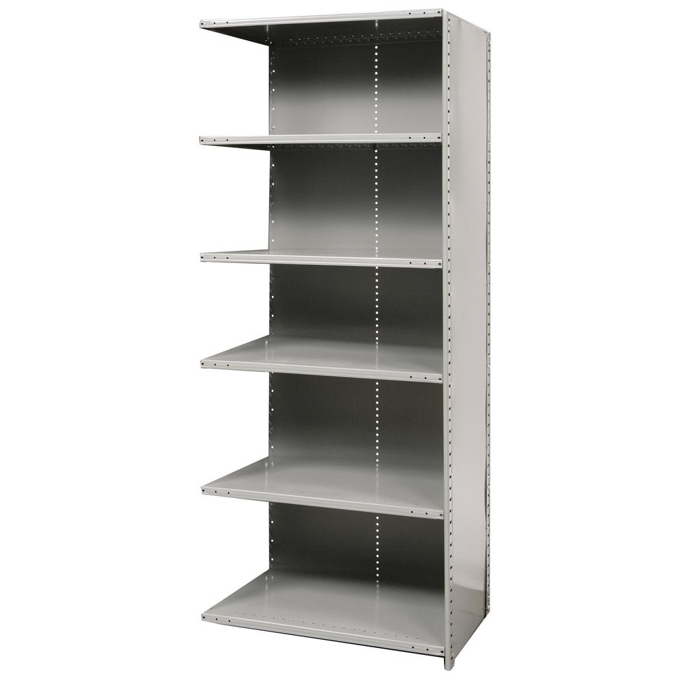 Hallowell Hi-Tech Metal Shelving 725 Dark Gray. Picture 4