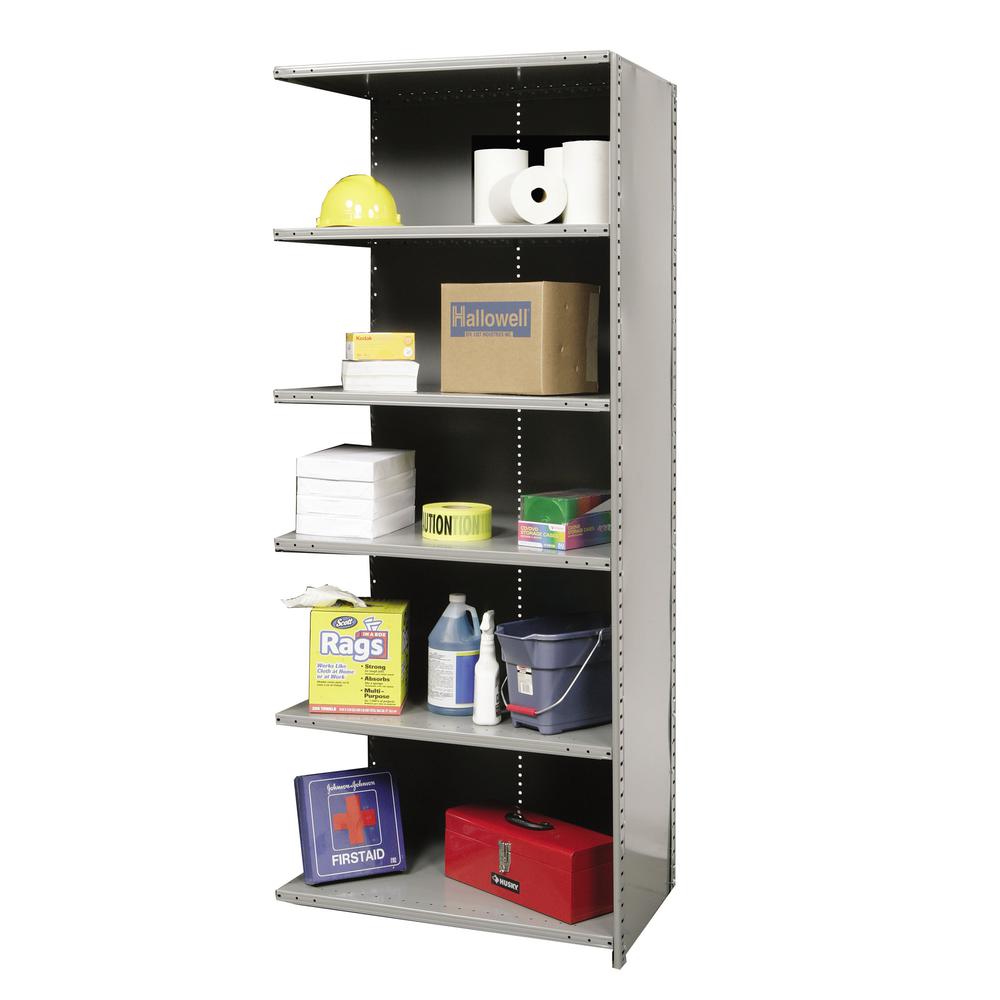 Hallowell Hi-Tech Metal Shelving 725 Dark Gray. Picture 2