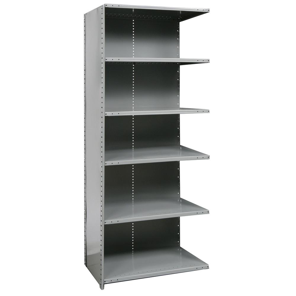 Hallowell Hi-Tech Metal Shelving 725 Dark Gray. Picture 5