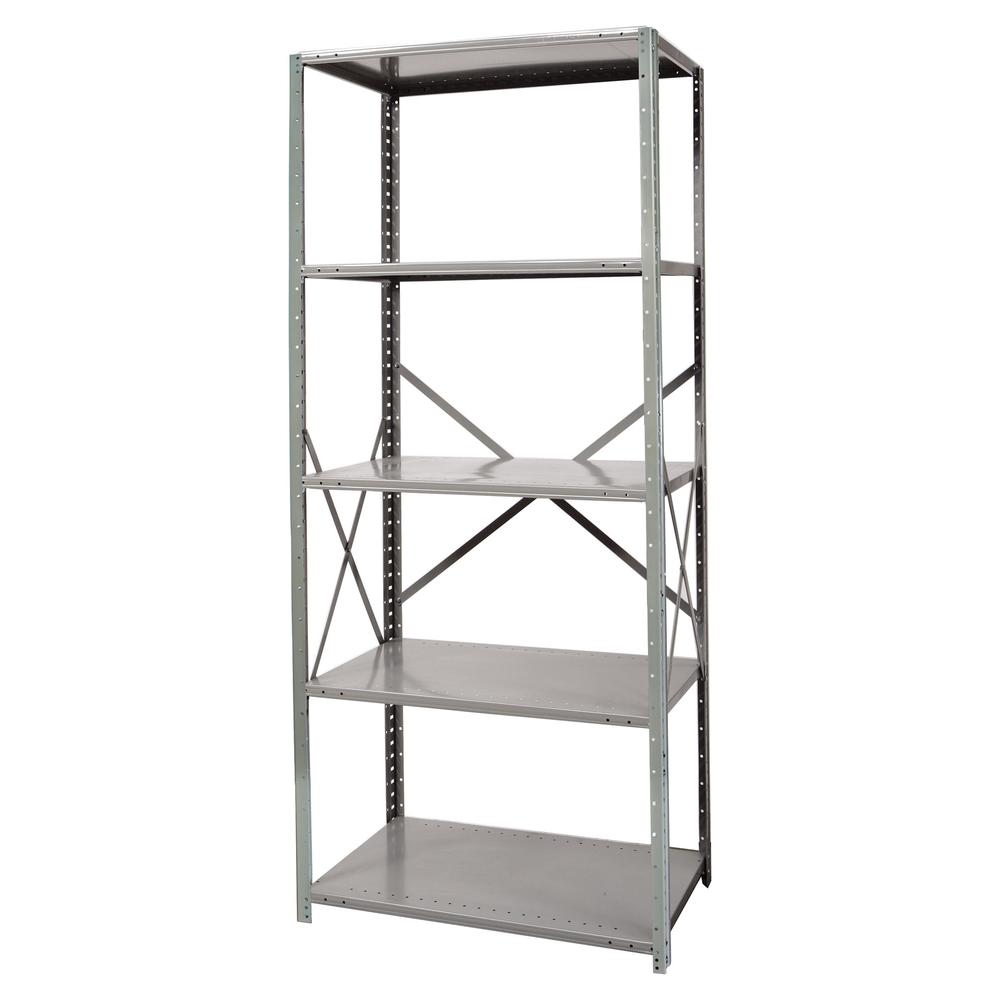 Hallowell Hi-Tech Free Standing Shelving 725 Dark Gray. Picture 1