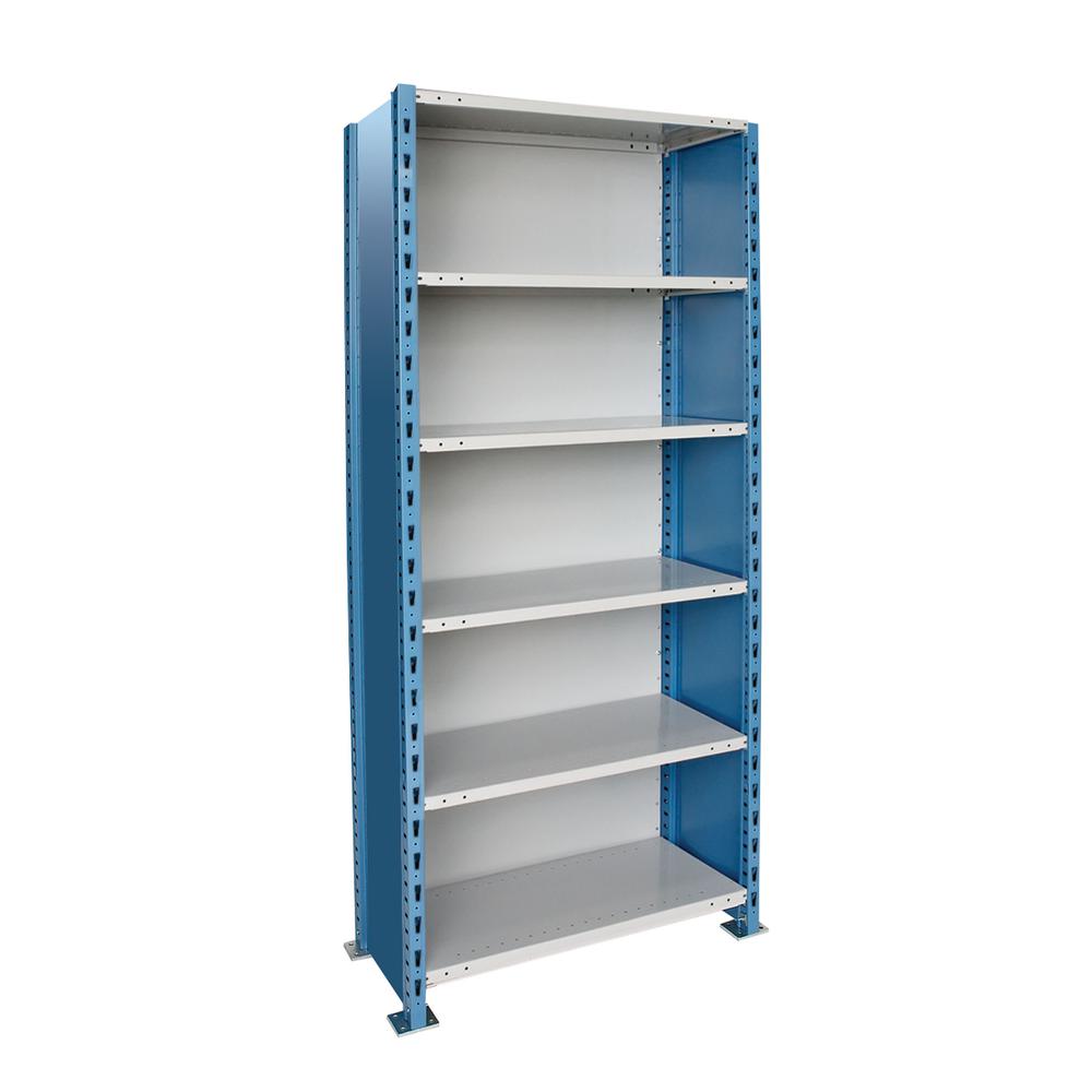 Hallowell H-Post High Capacity Shelving 707 Marine Blue Posts Sides. Picture 4