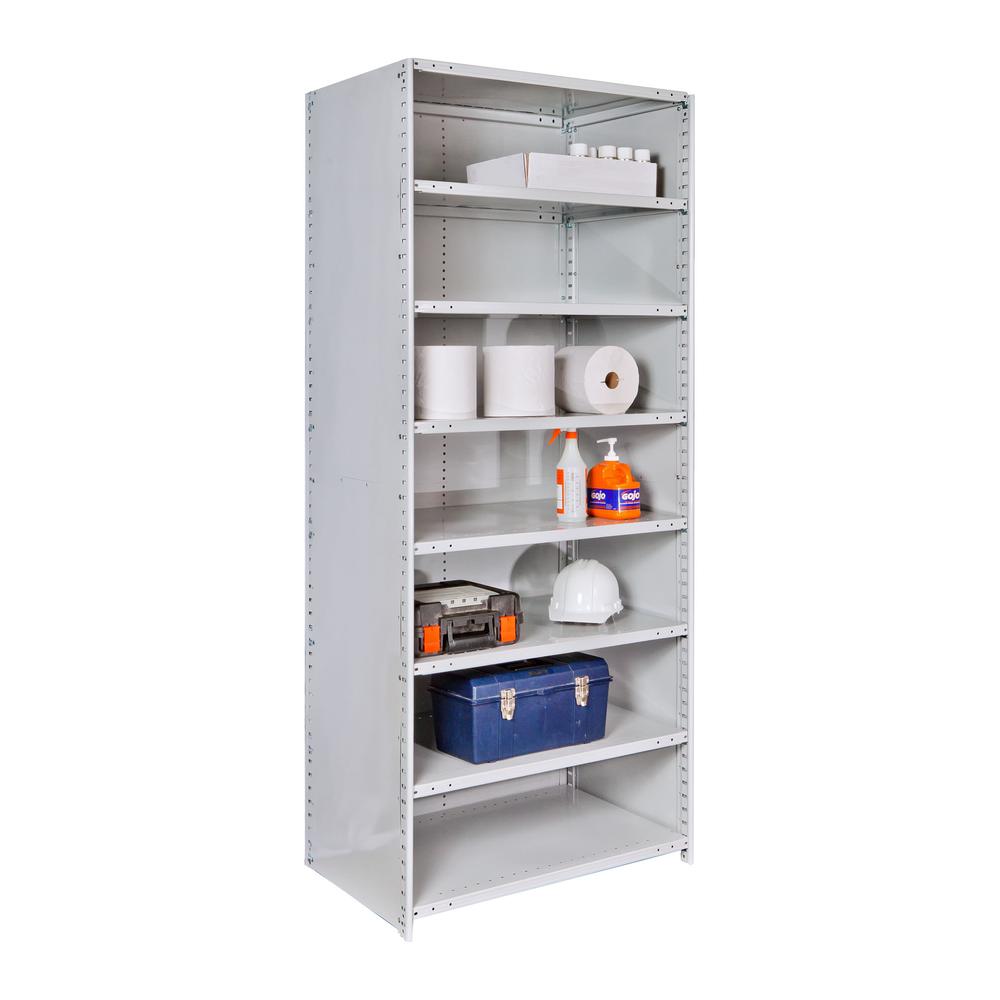 MedSafe Antimicrobial Hi-Tech Shelving 711 Light Gray. Picture 3