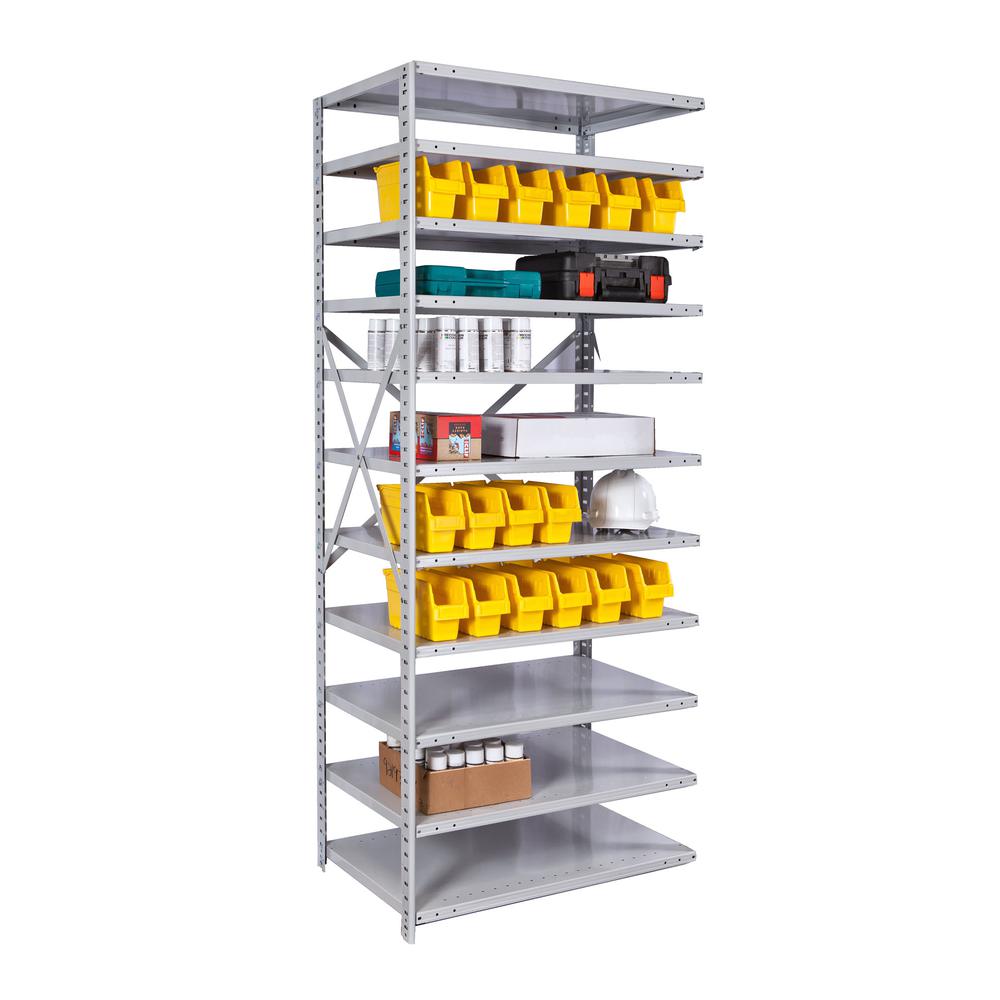 MedSafe Antimicrobial Hi-Tech Shelving 711 Light Gray. Picture 4