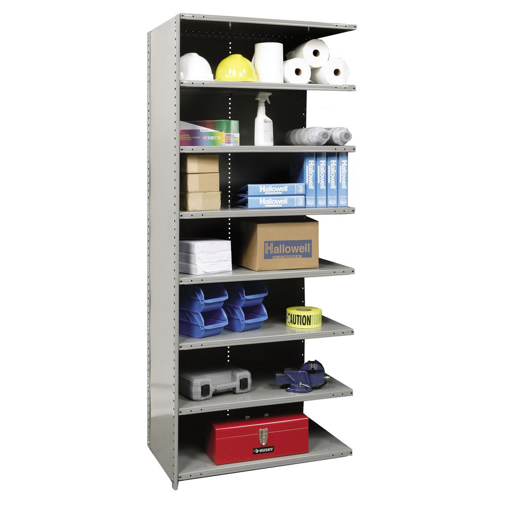 Hallowell Hi-Tech Metal Shelving 725 Dark Gray. Picture 1