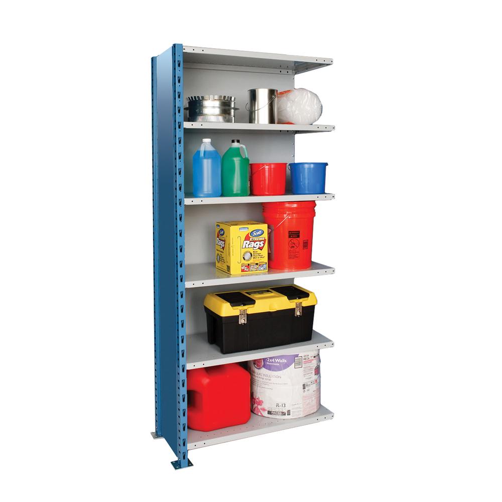 Hallowell H-Post High Capacity Shelving 707 Marine Blue Posts Sides. Picture 1