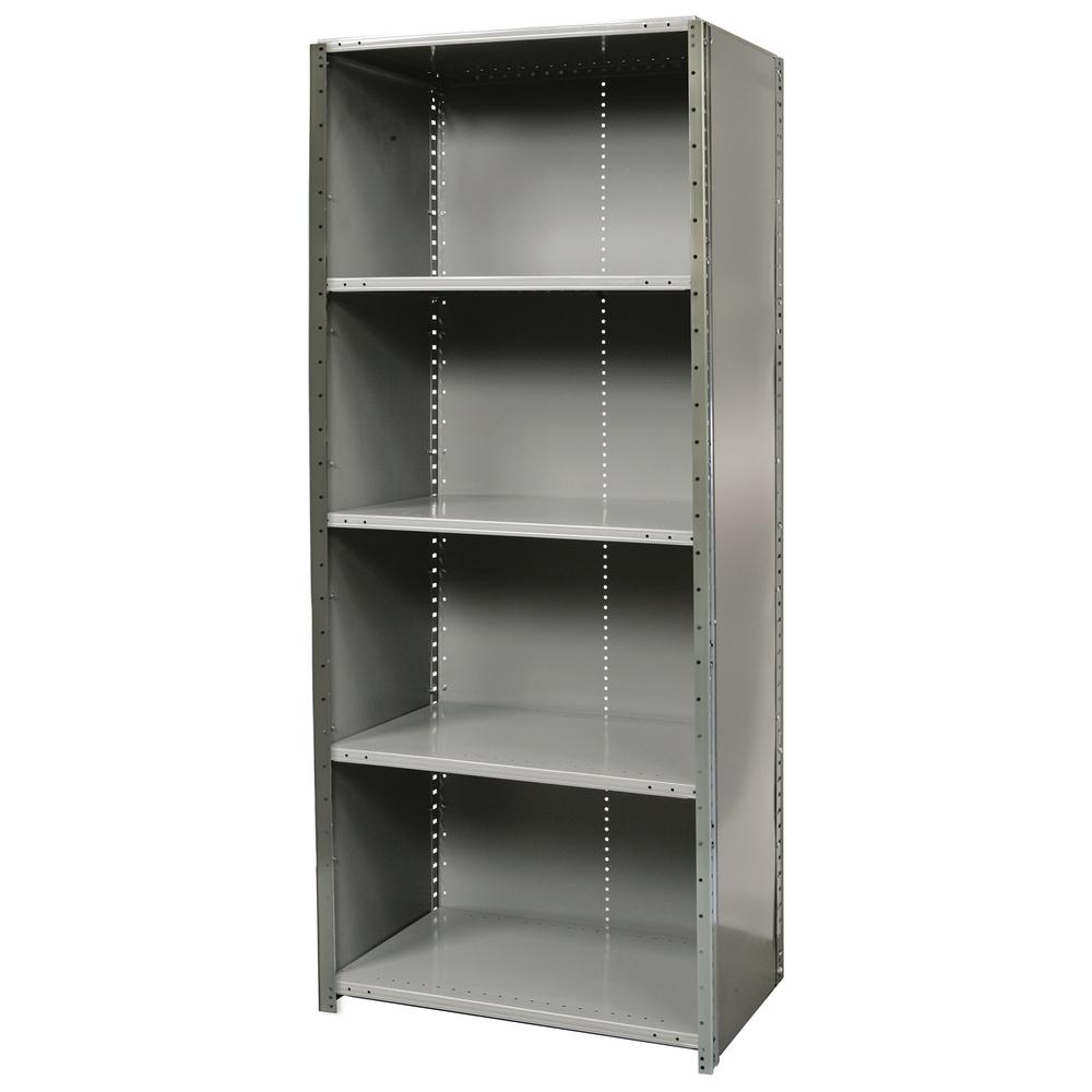 Hallowell Hi-Tech Free Standing Shelving 725 Dark Gray. Picture 1