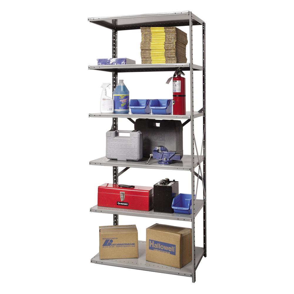 Hallowell Hi-Tech Metal Shelving 725 Dark Gray. Picture 2
