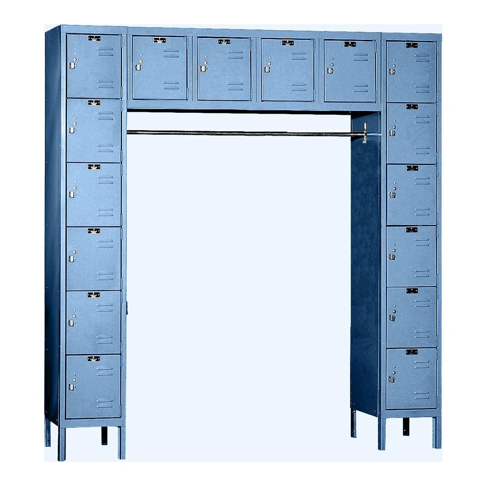 Hallowell Premium Locker, 725 Dark Gray, 16-Person, , Knock-Down. Picture 1