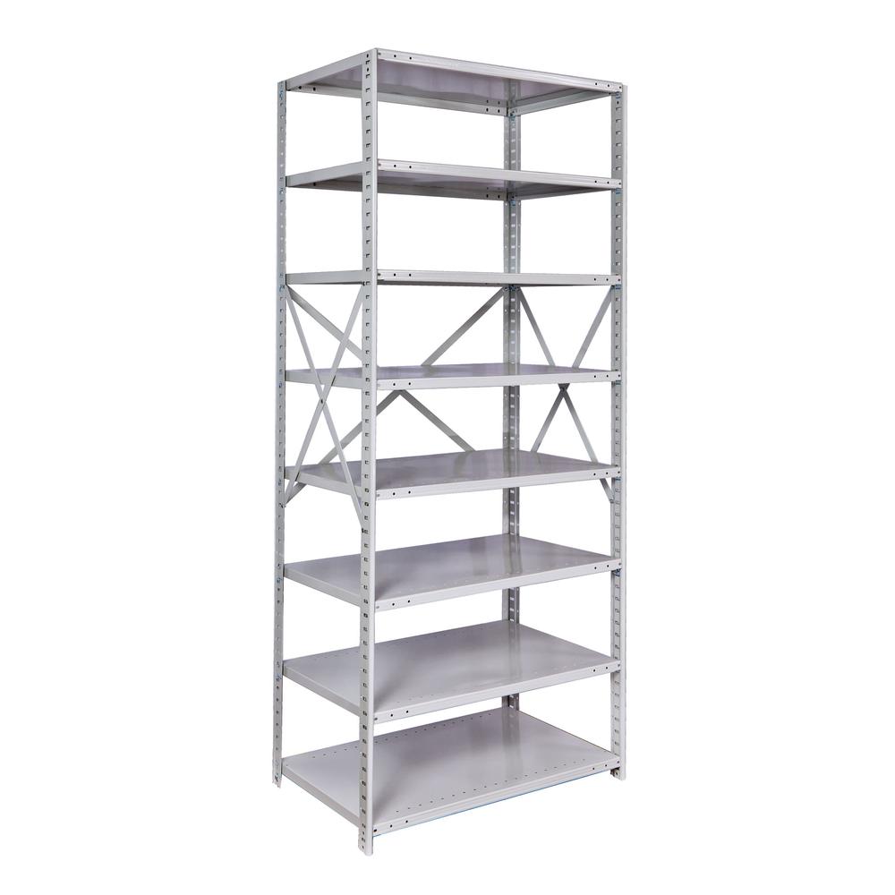 MedSafe Antimicrobial Hi-Tech Shelving 711 Light Gray. Picture 1