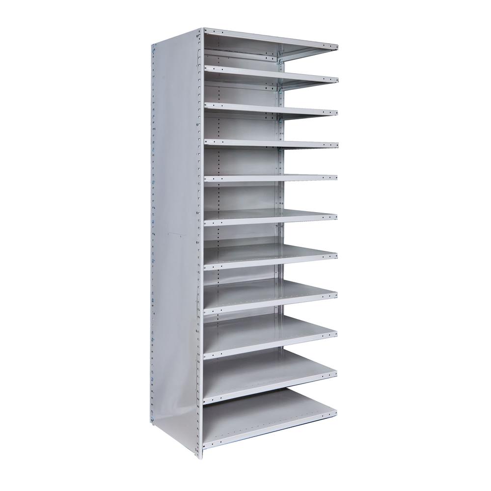 MedSafe Antimicrobial Hi-Tech Shelving 711 Light Gray. Picture 1