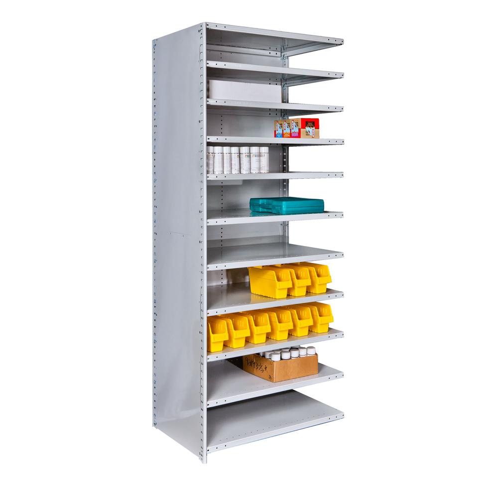MedSafe Antimicrobial Hi-Tech Shelving 711 Light Gray. Picture 2