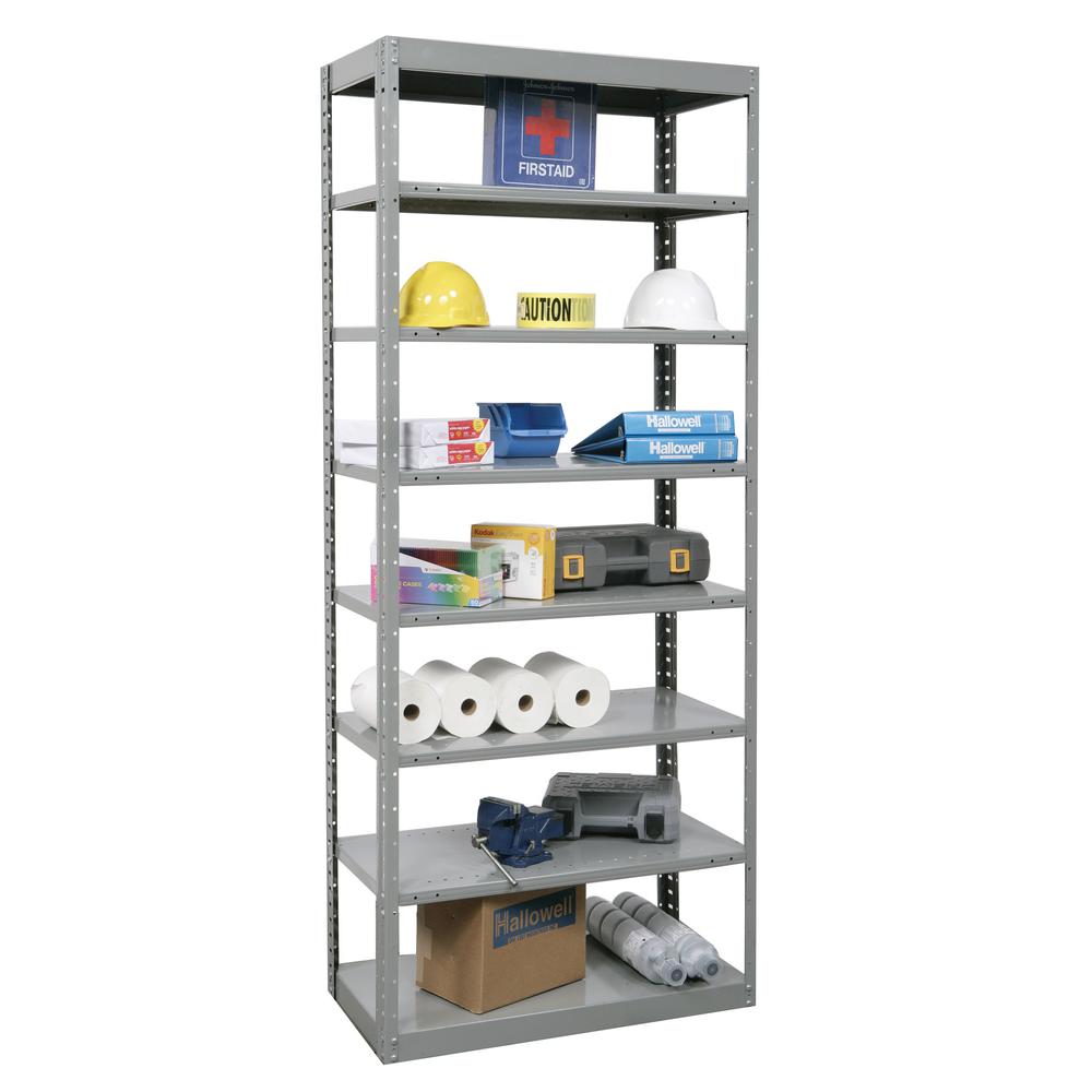 Hallowell Hi-Tech Metal Shelving 725 Dark Gray. Picture 4