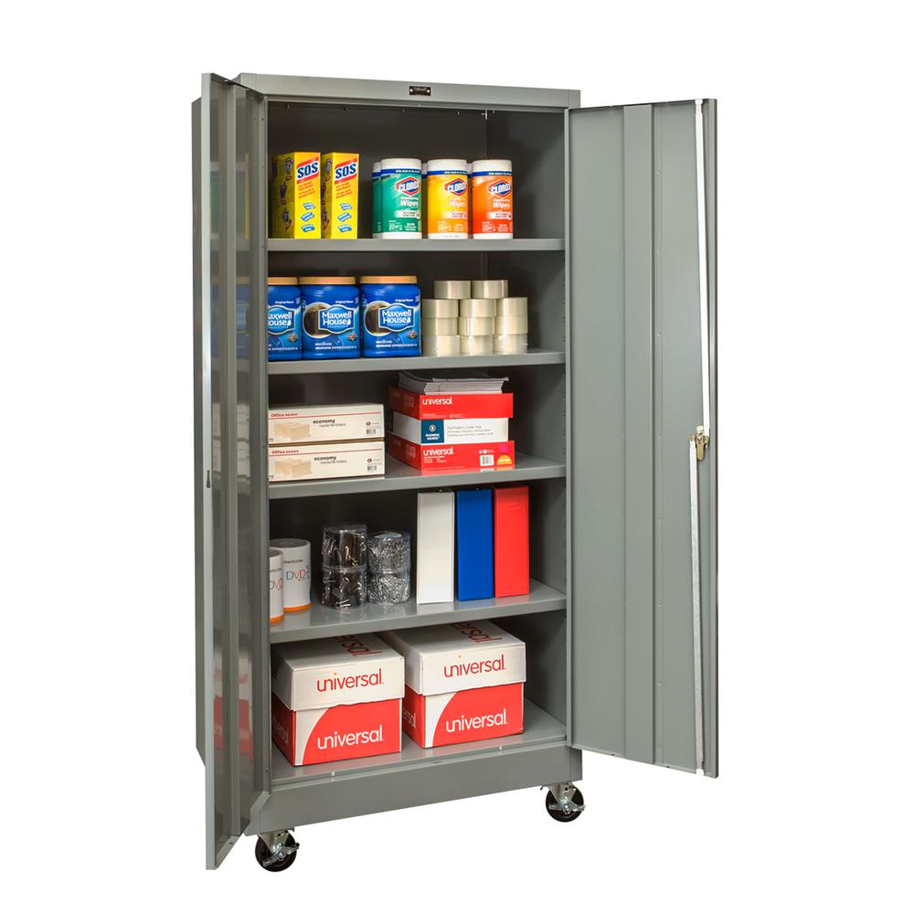 400 Series Mobile Solid Storage Cabinet. Picture 1