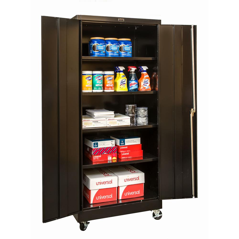400 Series Mobile Solid Storage Cabinet. Picture 1