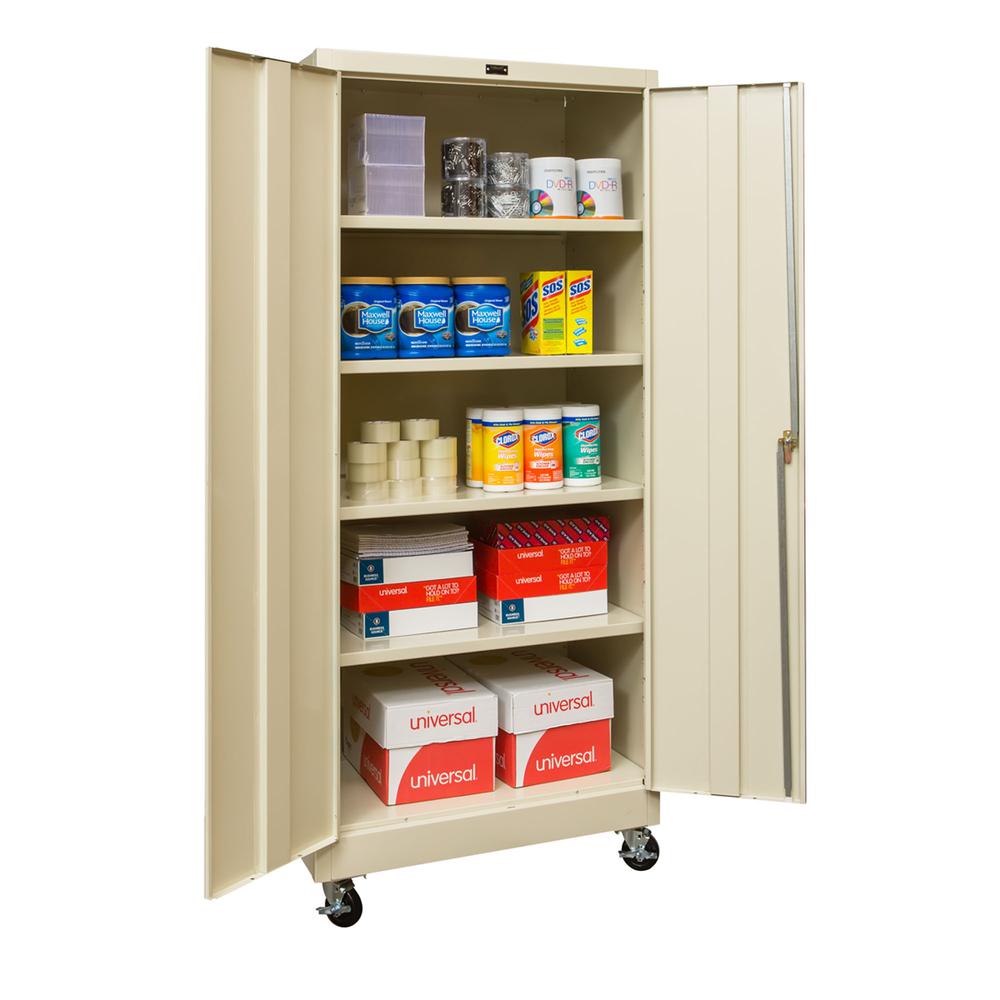 400 Series Mobile Solid Storage Cabinet. Picture 1